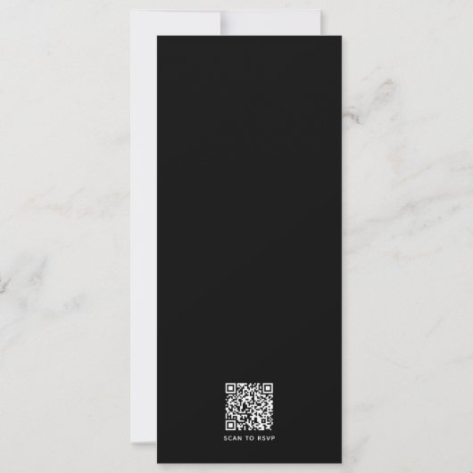 Graduation Party Simple Modern Photo QR Code Kaart (Achterkant)
