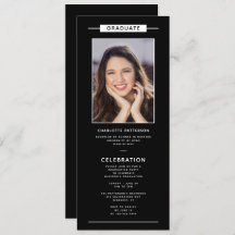 Graduation Party Simple Modern Photo QR Code