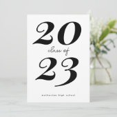 Graduation Party Sjabloon Modern Afstuderen Uitnod Kaart (Staand voorkant)