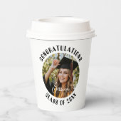 Graduation Party Sweet Persoonlijke foto en naam Papieren Bekers (Achterkant)