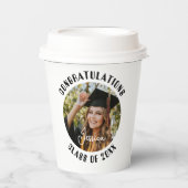 Graduation Party Sweet Persoonlijke foto en naam Papieren Bekers (Voorkant)