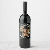 Graduation Party Sweet Persoonlijke foto en naam Wijn Etiket (Voorkant)