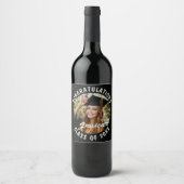 Graduation Party Sweet Persoonlijke foto en naam Wijn Etiket (Voorkant)