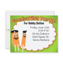 Graduation Party Time Cute Cartoon Pop