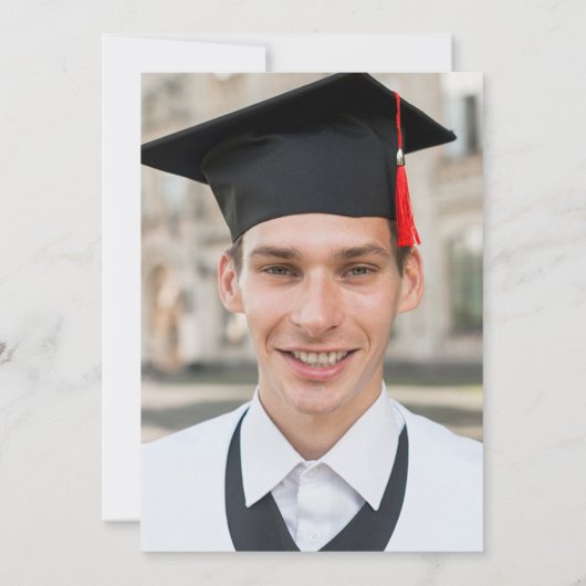 Graduation Party Uitnodiging Aankondiging Foto (Achterkant)