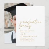 Graduation Party Uitnodiging Aankondiging Foto (Voorkant / Achterkant)