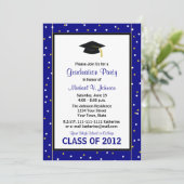 Graduation Party Uitnodiging Marine (Staand voorkant)