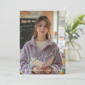 Graduation Party uitnodiging voor briefkaart (Staand voorkant)