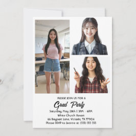Graduation Party uitnodiging voor briefkaart