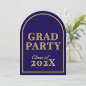 Graduation Party Uitnodigingen voor Afstudeerders  (Staand voorkant)