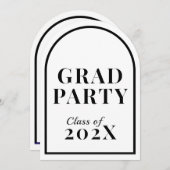 Graduation Party Uitnodigingen voor Afstudeerders  (Voorkant / Achterkant)