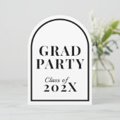 Graduation Party Uitnodigingen voor Afstudeerders  (Staand voorkant)