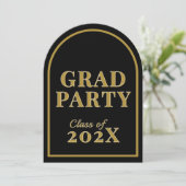 Graduation Party Uitnodigingen voor Afstudeerders  (Staand voorkant)