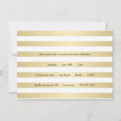 Graduation Party Varsity Lettering Typography Kaart (Achterkant)