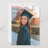 Graduation Party Wildbloemen Foto Kaart (Achterkant)