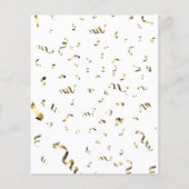 Graduation Party Wisdom Card Black Gold Guests (Achterkant)