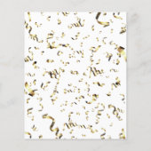 Graduation Party Wisdom Card Gold Confetti Guests (Achterkant)