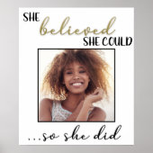 Graduation Party Ze geloofde dat ze foto kon maken Poster (Voorkant)