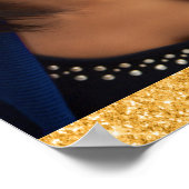 Graduation party zwarte gouden sterren foto 2023 poster (Hoek)