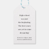 Graduation Personalized Congratulations Graduate Cadeaulabel (Achterkant)