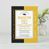 GRADUATION Personalized Yellow SCIENCE Graduate Kaart (Staand voorkant)