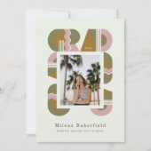 Graduation photo announcement card 2026 invitation kaart (Voorkant)