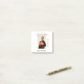 Graduation photo brown golden year 20XX namesimple Post-it® Notes (Op bureau)