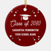 Graduation Photo Christmas Keramisch Ornament (Voorkant)