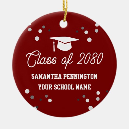 Graduation Photo Christmas Keramisch Ornament (Voorkant)