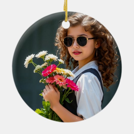 Graduation Photo Christmas Keramisch Ornament (Achterkant)