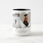 Graduation Photo Collage Graduate Gift Keepsake Mok (Midden)