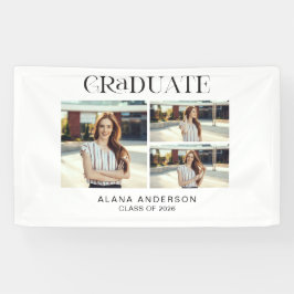 Graduation Photo Modern Collage Custom Party Decor Spandoek