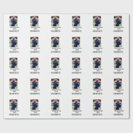 Graduation photo name year class university simple cadeaupapier