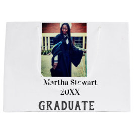 Graduation photo name year class university simple groot cadeauzakje