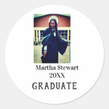 Graduation photo name year class university simple