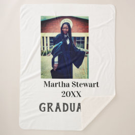 Graduation photo name year class university simple sherpa deken