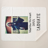 Graduation photo name year class university simple sherpa deken (Voorkant (horizontaal))