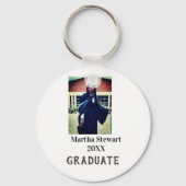 Graduation photo name year class university simple sleutelhanger (Achterkant)