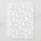 Graduation Photo Party Invitation – Modern Chic Kaart (Achterkant)