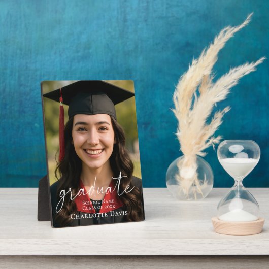 Graduation Photo Sign Celebrate the Graduate Fotoplaat (Zijkant)