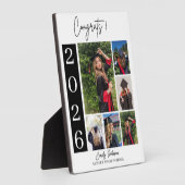 Graduation Photo Tabletop Sign Custom Class 2026 Fotoplaat (Zijkant)