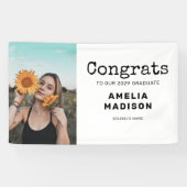 Graduation Photo Vintage Spandoek (Horizontaal)