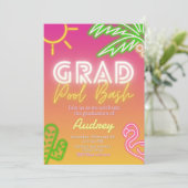 Graduation Pool Party Kaart (Staand voorkant)