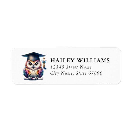 Graduation Return Address Labels (Voorkant)