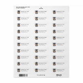 Graduation Return Address Labels (Full Sheet)