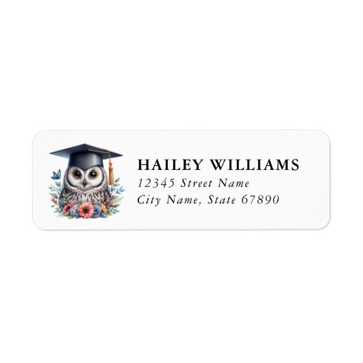 Graduation Return Address Labels (Voorkant)