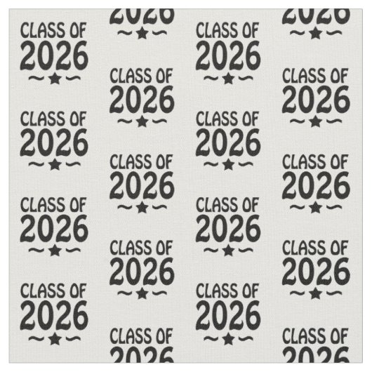 Graduation Star Klas van 2026 Grad Stof (Close Up)