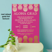 Graduation Tropische Ananas Luau Roze