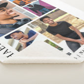 Graduation White Trendy 6 Photo Collage Sherpa Deken (3/4)