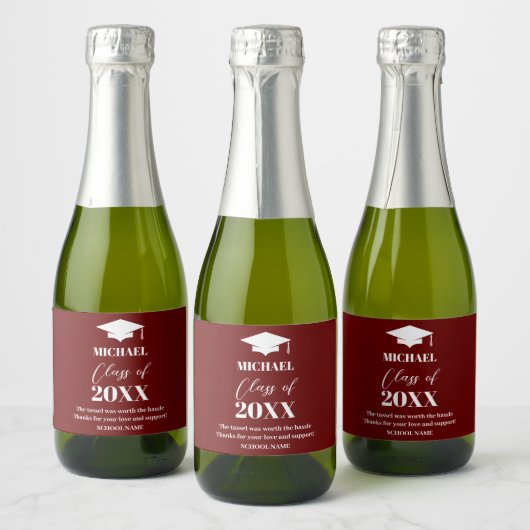 Graduation wine label sparkling wijnetiket (Flessen)
